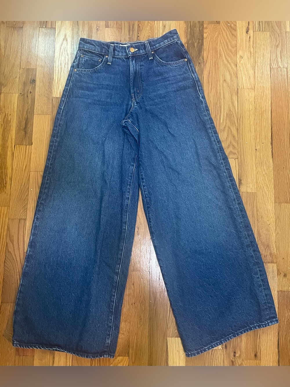 MOTHER Snacks The Rigatoni Sneak Wide Leg Jeans Yes, Chef! 25 - Picture 5 of 8